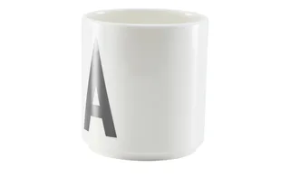 Buchstabenbecher fra Design Letters i Hvid – produktbillede 1 af 2