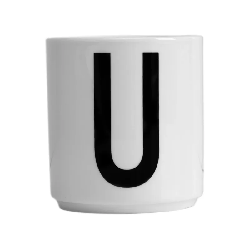 Design Letters Becher weiß U de Design Letters – photo du produit