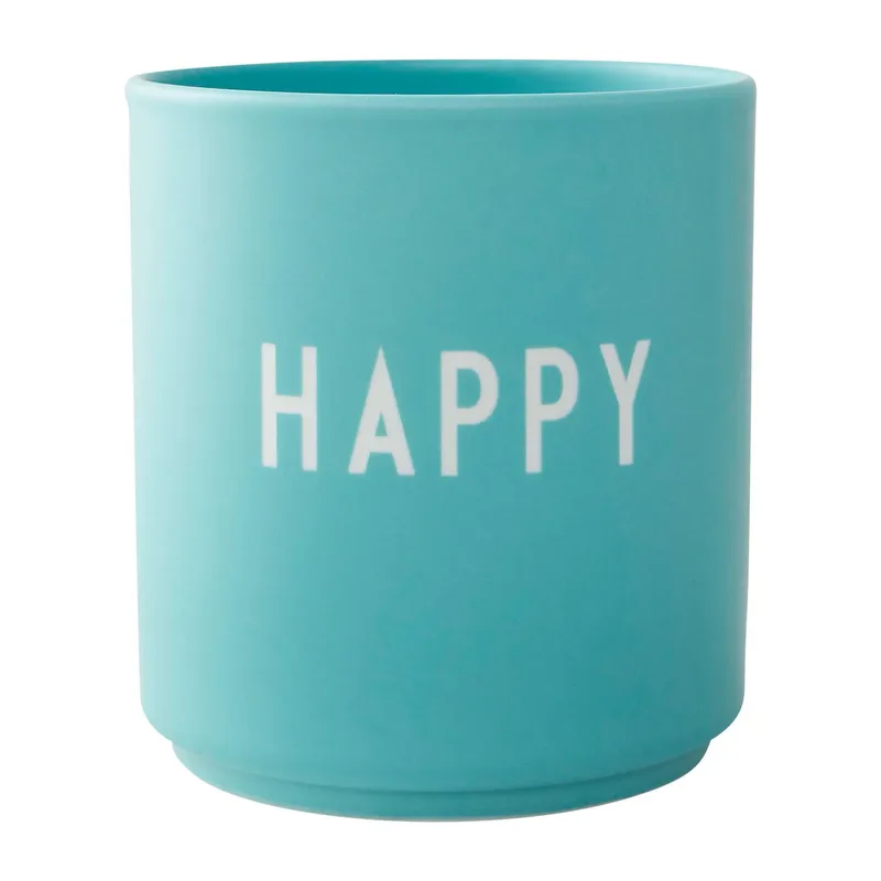 Design Letters Lieblingsbecher 25cl Happy-aqua blue de Design Letters – photo du produit