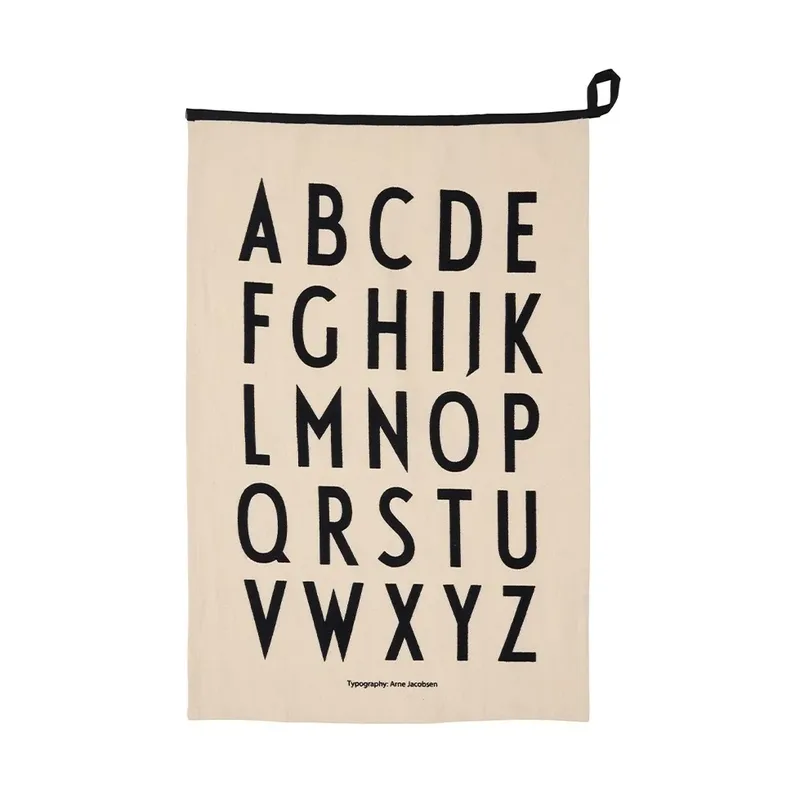 Design Letters Premium classic Küchenhandtuch 50x70cm ABC-schwarz by Design Letters – product photo
