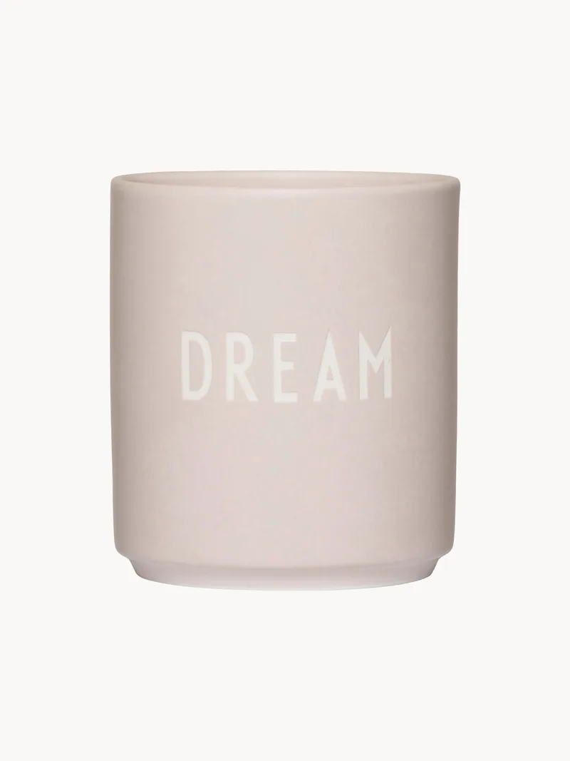 Kopje Favourite Dream met opschrift van Design Letters – productfoto