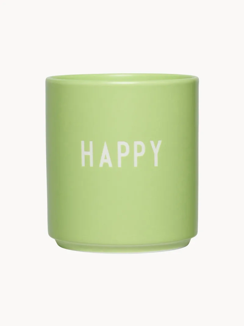 Kopje Favourite Happy met opschrift by Design Letters – product photo