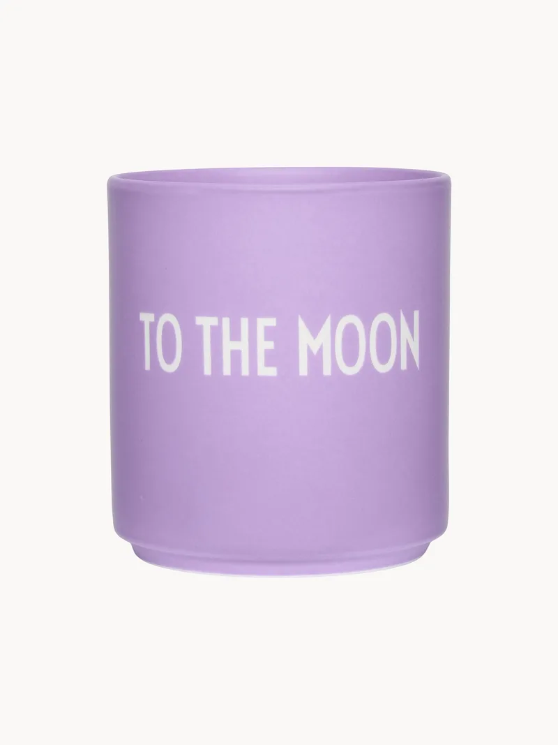 Kopje Favourite To The Moon met opschrift von Design Letters – Produktfoto