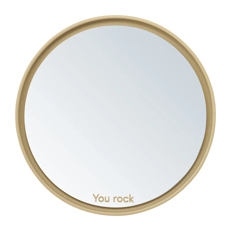 Mirror Mirror Tischspiegel Ø21cm Beige by Design Letters – product photo