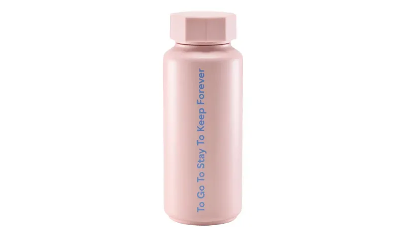 Thermoflasche van Design Letters in Roze – productfoto 1 van 2