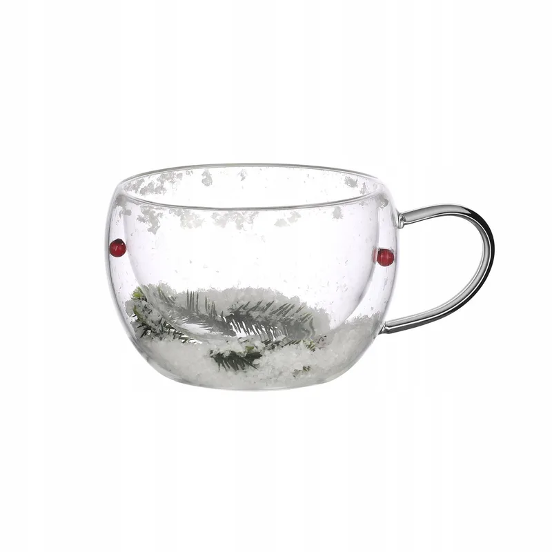 Dubbelwandige glazen mok voor koffie en thee, 300 ml by Dille & Kamille in Transparent – product photo