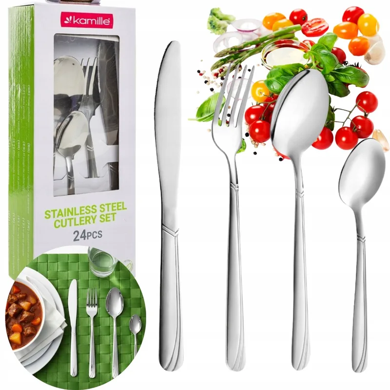 Kamille Bestekset 24 Delen RVS voor 6 Personen by Dille & Kamille – product photo