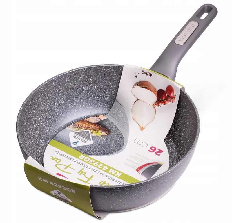 Kamille Granieten Koekenpan 26 cm Inductie van Dille & Kamille in Grijs – productfoto