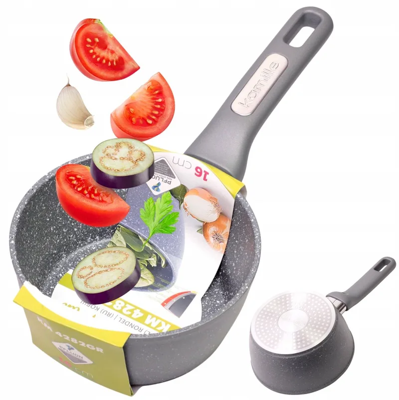Kamille Granit Pan 1.2L - Geschikt voor Inductie by Dille & Kamille in Grey – product photo
