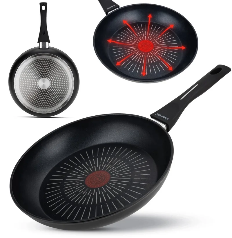 Kamille Koekenpan 30cm - Anti-aanbak, Inductie & Gas by Dille & Kamille in Black – product photo