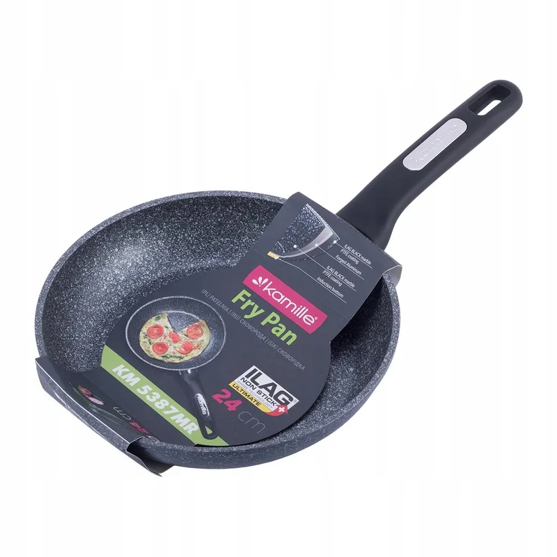 Kamille Marmite 24 cm Inductie - Kwaliteit voor elke keuken van Dille & Kamille in Zwart – productfoto