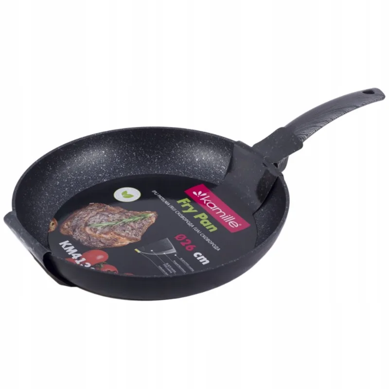 Kamille Marmite Koekenpan 26 cm Inductie, Anti-aanbak van Dille & Kamille in Grijs – productfoto