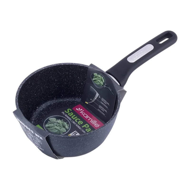 Kamille Marmite Pan 18 cm - Geschikt voor Inductie by Dille & Kamille in Black – product photo