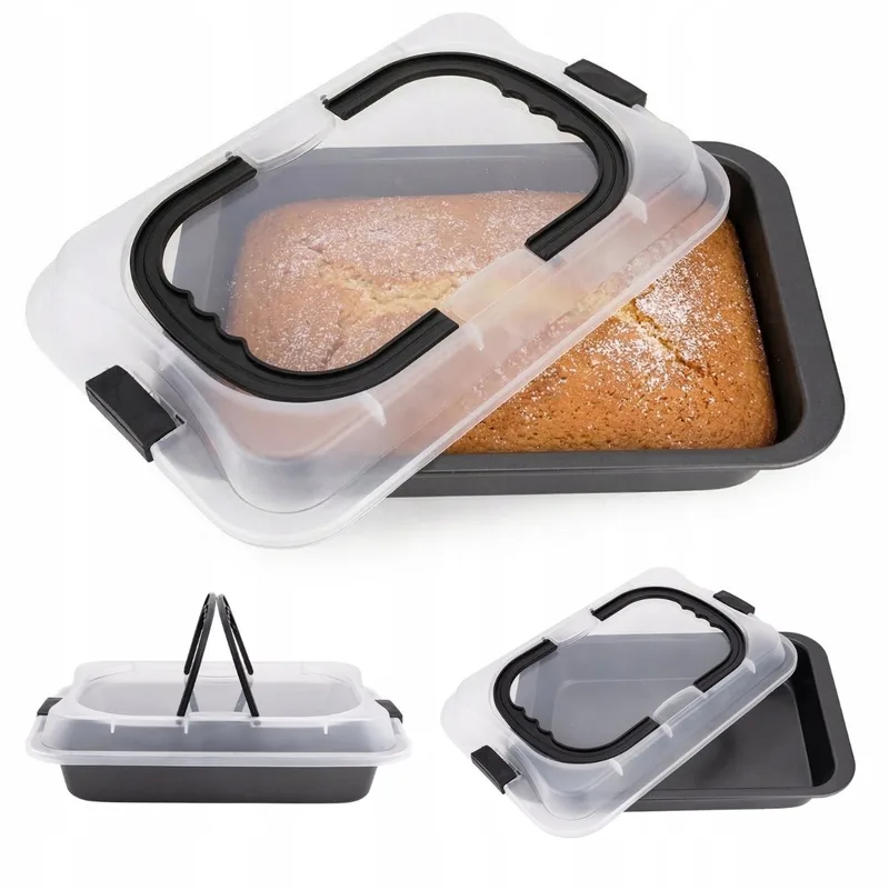 Kamille ovenschaal met Deksel 36,5x24,5x5,5 cm Koolstofstaal Antiaanbaklaag von Dille & Kamille – Produktfoto