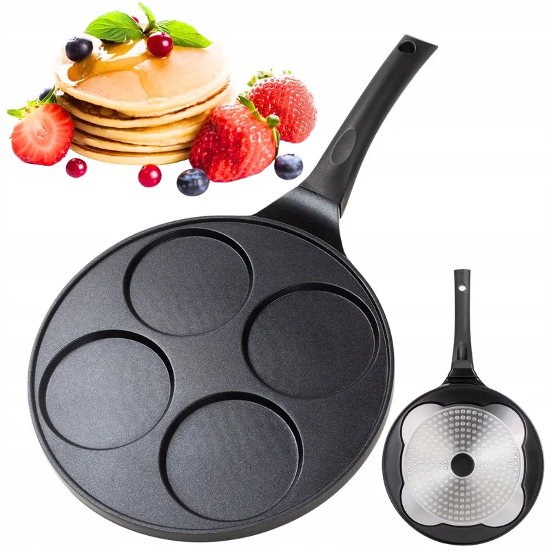 Kamille Pannenkoekenpan 26 cm - Anti-aanbak, Inductie & Gas von Dille & Kamille in Schwarz – Produktfoto