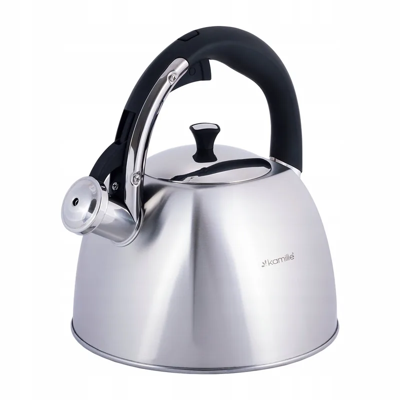 Kamille RVS Waterkoker met Fluitje - 3L - Geschikt voor Inductie från Dille & Kamille i Silver – produktbild