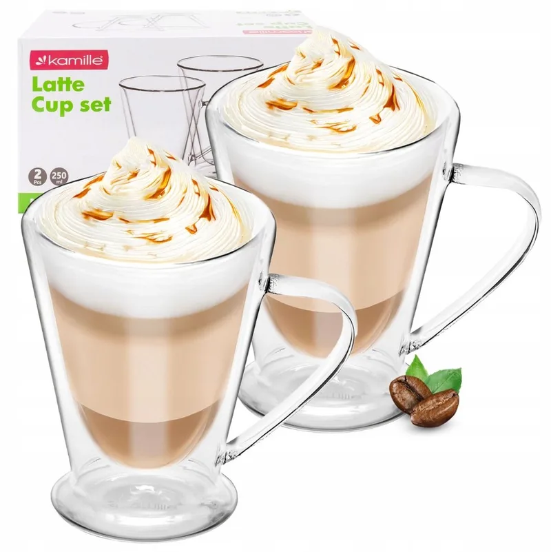 Kamille Thermische Glazen 2 st. 250ml - Dubbelwandig voor Koffie & Thee från Dille & Kamille i Transparent – produktbild