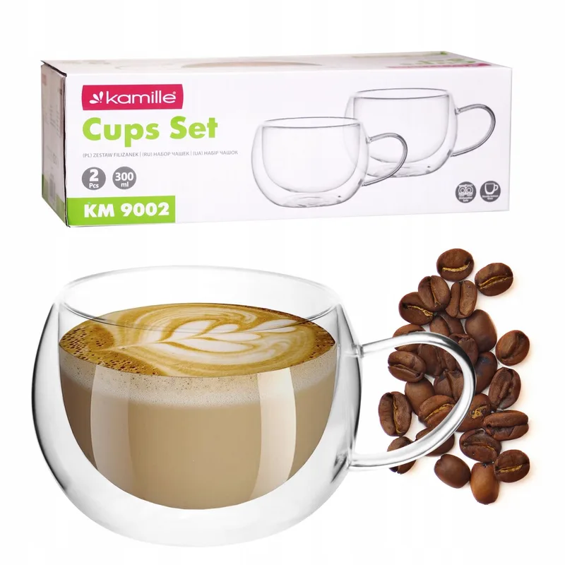 Kamille Thermische Glazen Set (2 stuks) - 300 ml by Dille & Kamille in Kleurloos – product photo