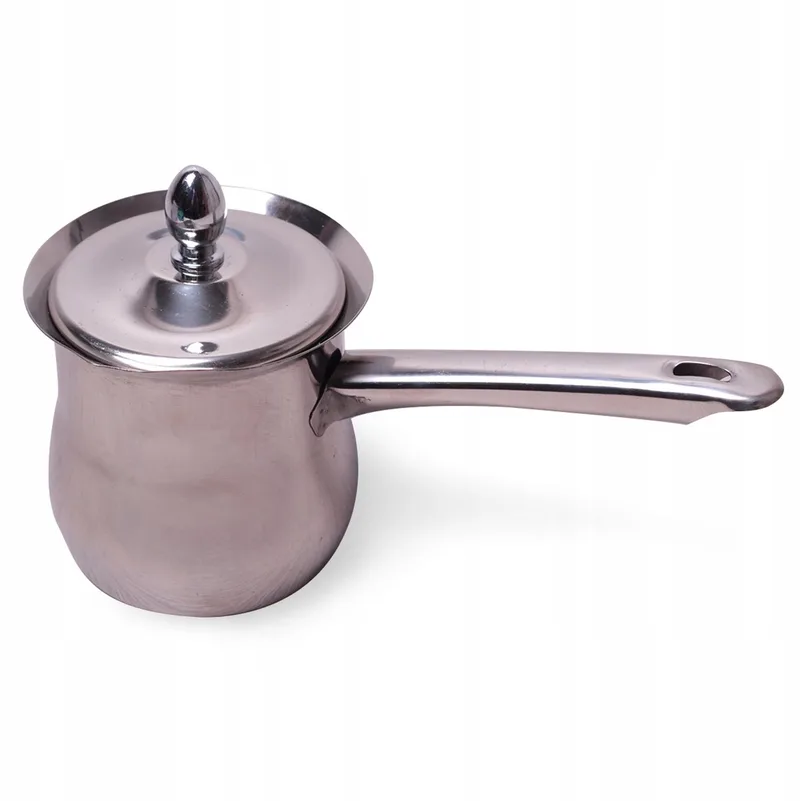 Kamille Turkse Koffiepot RVS 440ml met Bakelieten Handvat by Dille & Kamille in Grey – product photo