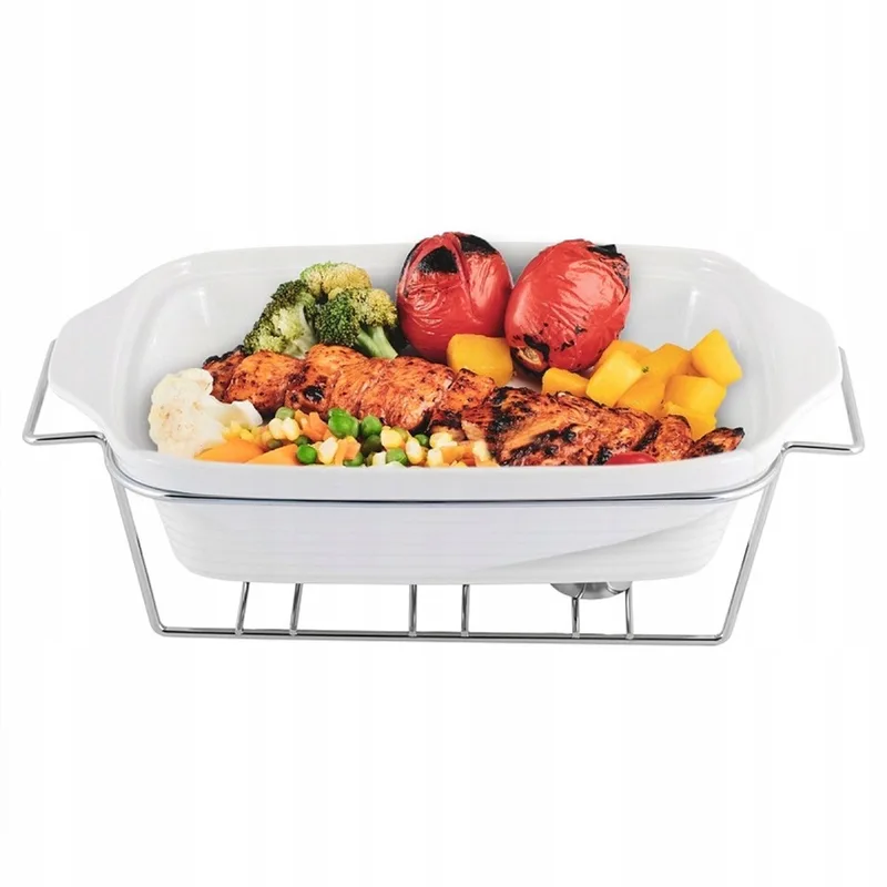 Keramische ovenschotel met warmer 2.4L från Dille & Kamille i Kamille – produktbild