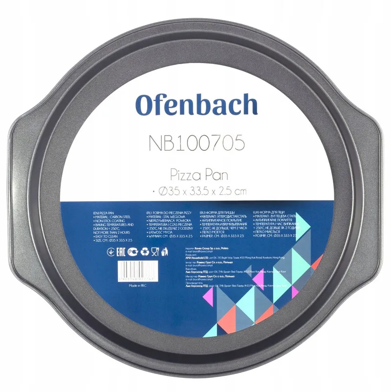 Ofenbach Pizzavorm 35cm - Duurzame Koolstofstaal met Antiaanbaklaag by Dille & Kamille – product photo