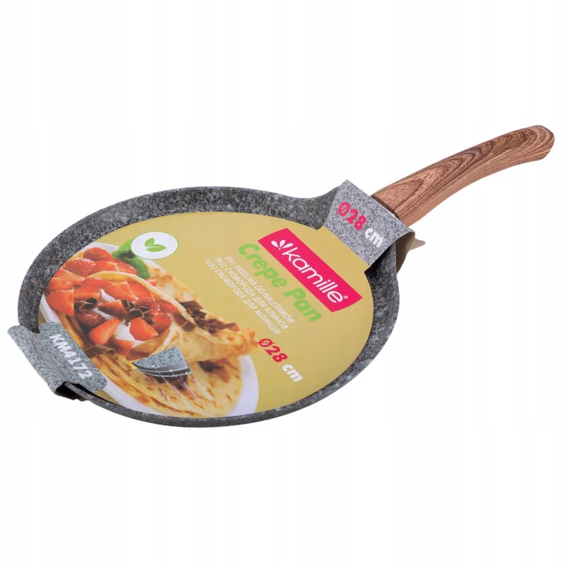 Pannenkoekenpan 28cm - Geschikt voor Inductie & Gas från Dille & Kamille i Granit – produktbild