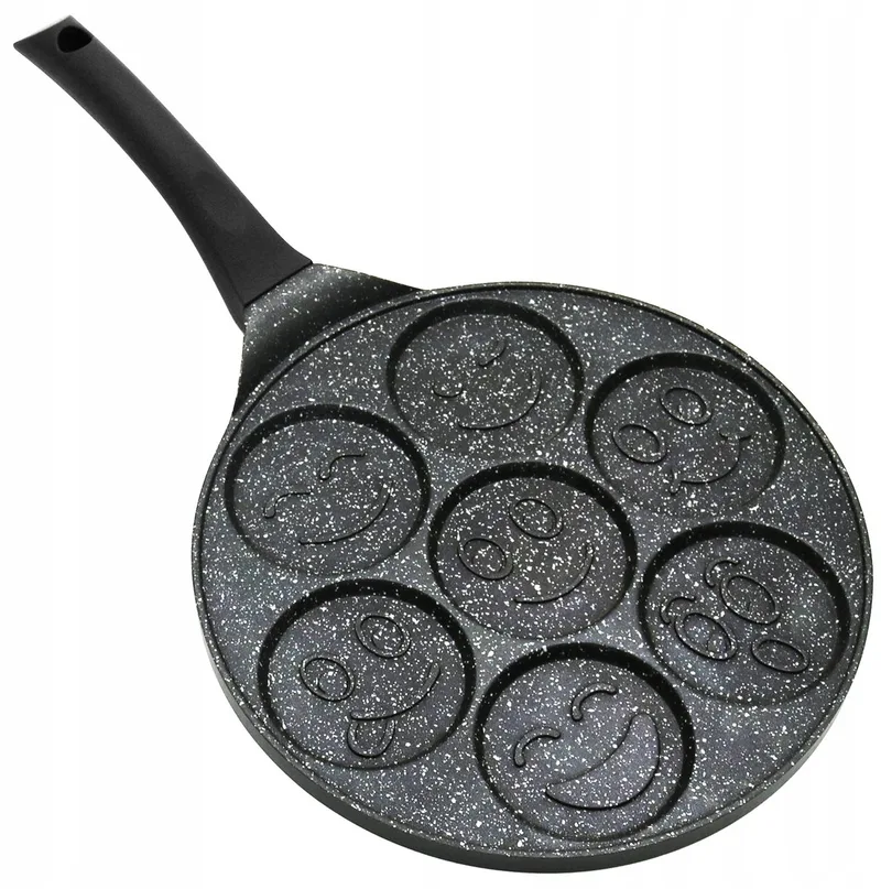 Pannenkoekenpan met 7 Vormpjes - Anti-aanbak - Ø 26cm - Geschikt voor Inductie de Dille & Kamille en Noir – photo du produit