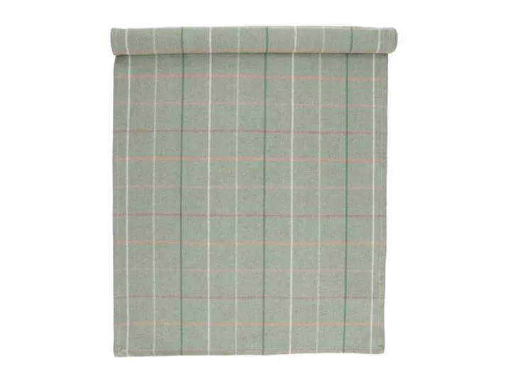 Tafelloper, gerecycled katoen, ruit, 50 x 150 cm by Dille & Kamille – product photo