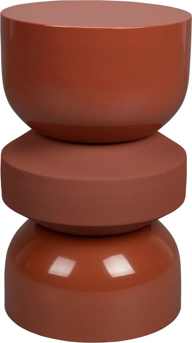 Apollo Bijzettafel/ Kruk Terra Bruin by Dutchbone in Rood – product photo