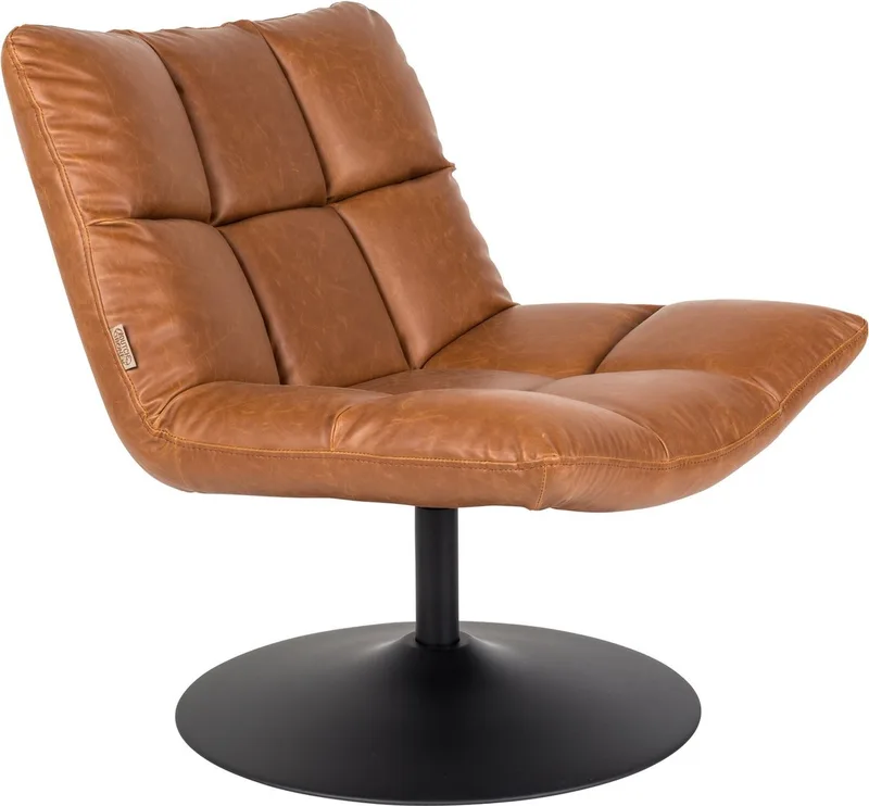 Bar Fauteuil Kunstleer by Dutchbone in Bruin – product photo