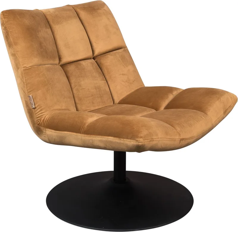 Bar Fauteuil Velours Goud by Dutchbone in Bruin – product photo