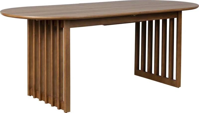 Barlet Uitschuifbare Eettafel 200/240x90 cm Hout Walnoot by Dutchbone in Bruin – product photo
