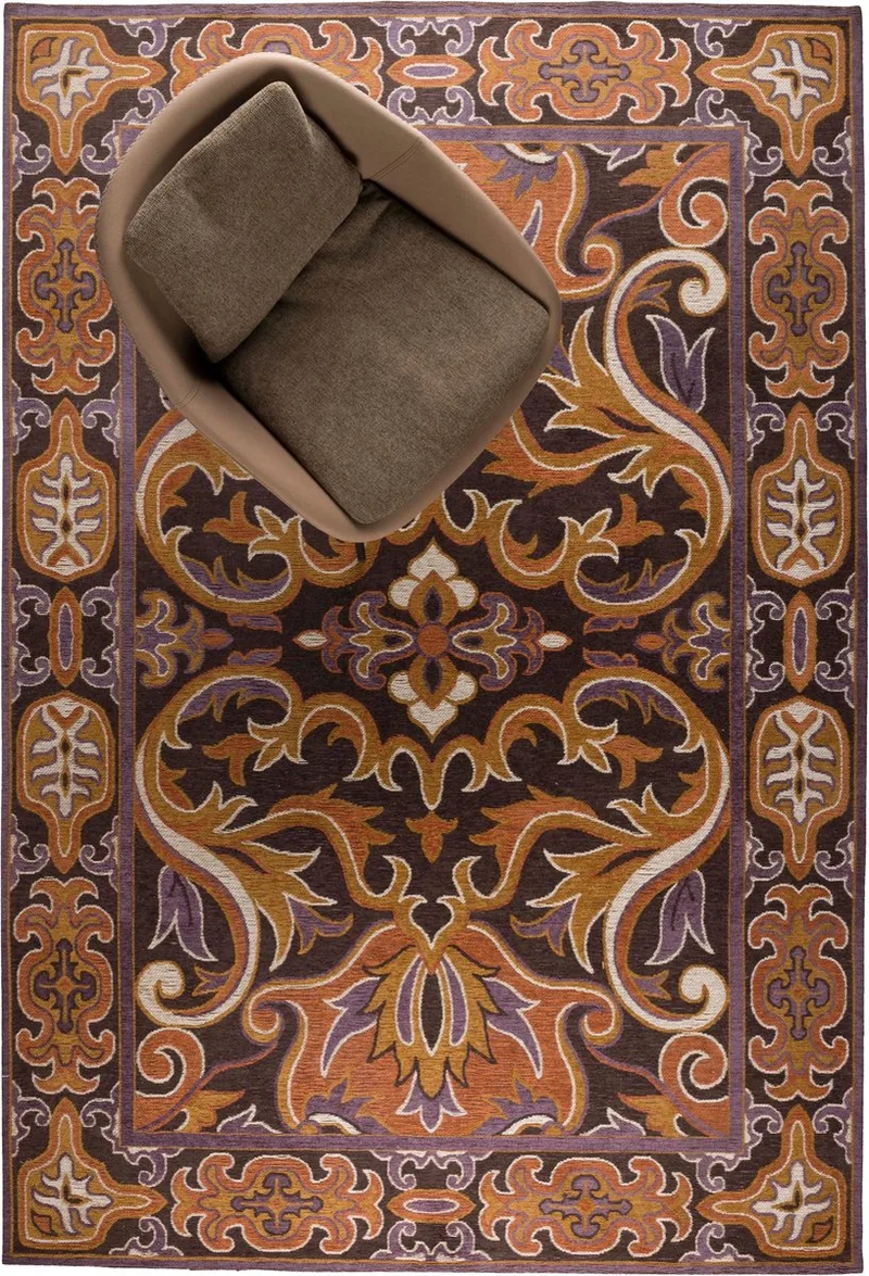 Bashmira Vloerkleed 160x230 van Dutchbone in Oranje – productfoto