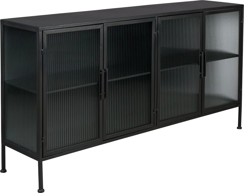 Boli Dressoir Laag Metaal van Dutchbone in Zwart – productfoto