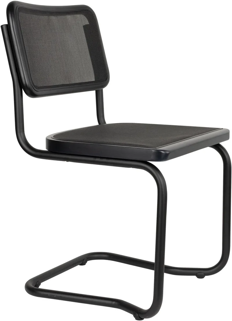 Carree Eetkamerstoelen - Set van 2 van Dutchbone in Zwart – productfoto