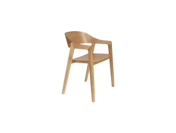 Chaise de salle à manger en chêne naturel Westlake von Dutchbone – Produktfoto