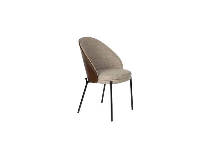 Esszimmerstuhl Oressa 2er-Set – aus Stoff in Beige - Beige - Luxusbetten24 von Dutchbone – Produktfoto