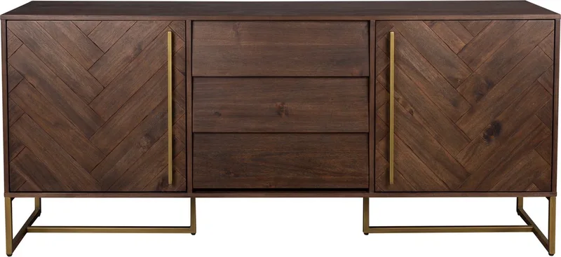 Class Dressoir Hoog Acaciahout Donkerbruin van Dutchbone in Bruin – productfoto