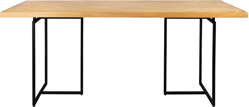 Class Eettafel 180X90 cm Eikenhout van Dutchbone in Bruin – productfoto