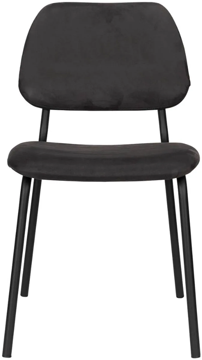 Darby Chair - eetkamerstoel - metalen poot van Dutchbone in Zwart – productfoto