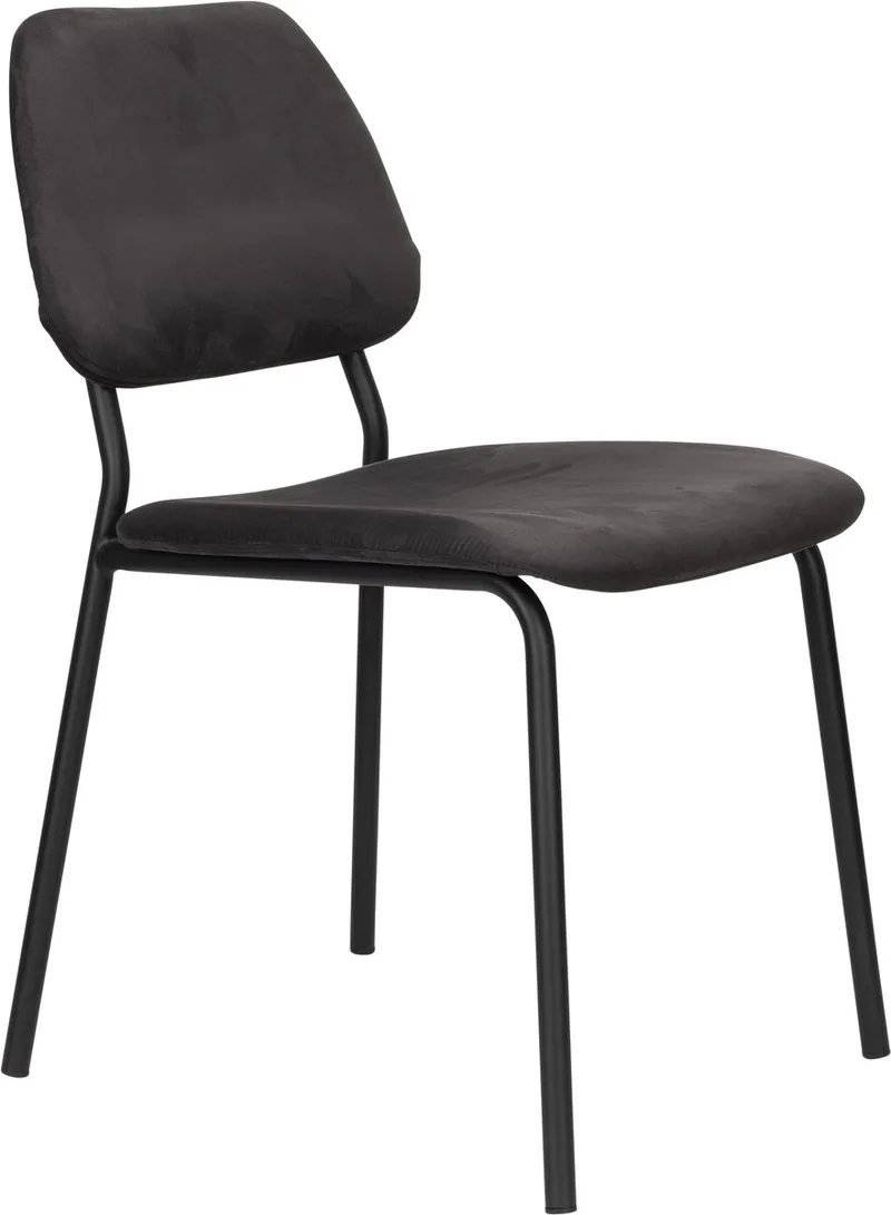 Darby Eetkamerstoelen - Set van 2 van Dutchbone in Zwart – productfoto