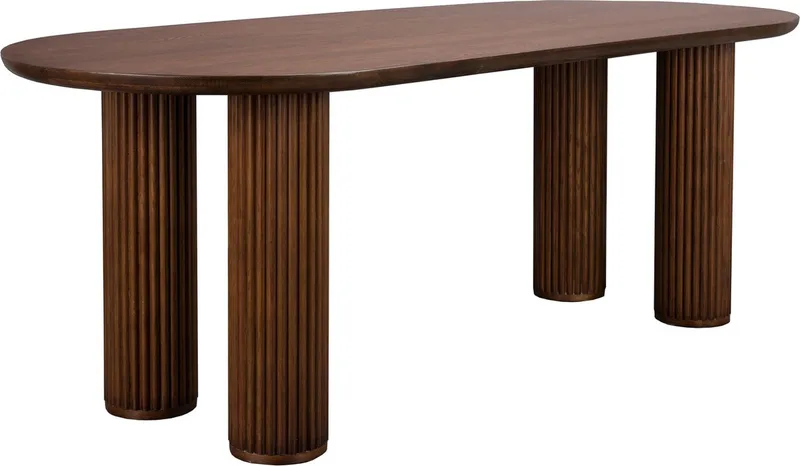 Dean Eettafel 220x90 cm Hout van Dutchbone in Bruin – productfoto