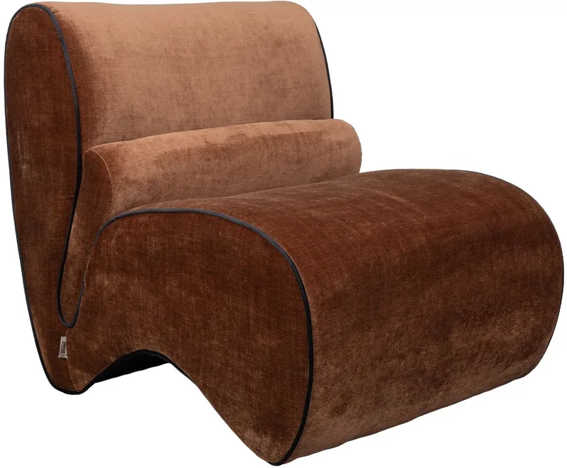 Donna Fauteuil by Dutchbone in Donkerbruin – product photo
