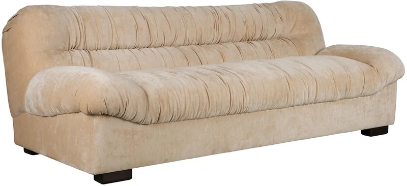 Douglas 3-zitsbank Velours Beige de Dutchbone en Beige Velours – photo du produit