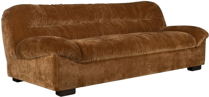 Douglas 3-zitsbank Velours Cognac Bruin de Dutchbone en Cognac Bruin Velours – photo du produit