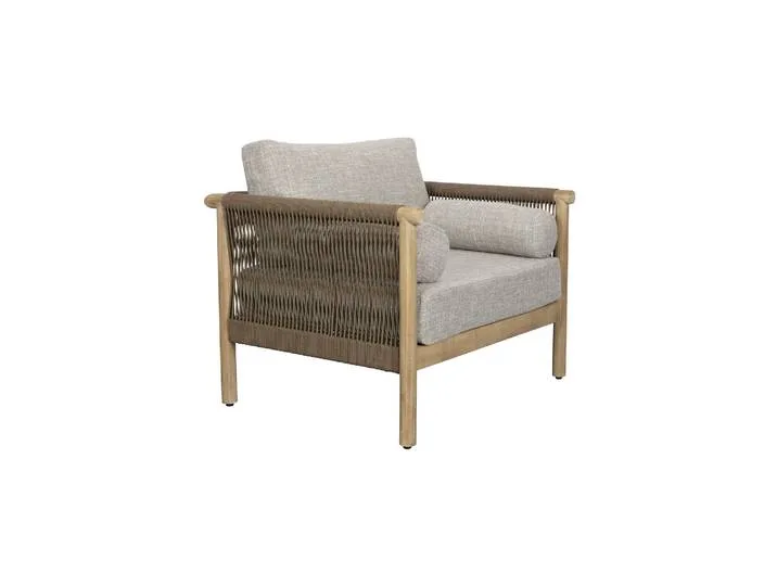 Fauteuil de jardin en bois d'acacia beige Oasis de Dutchbone – photo du produit