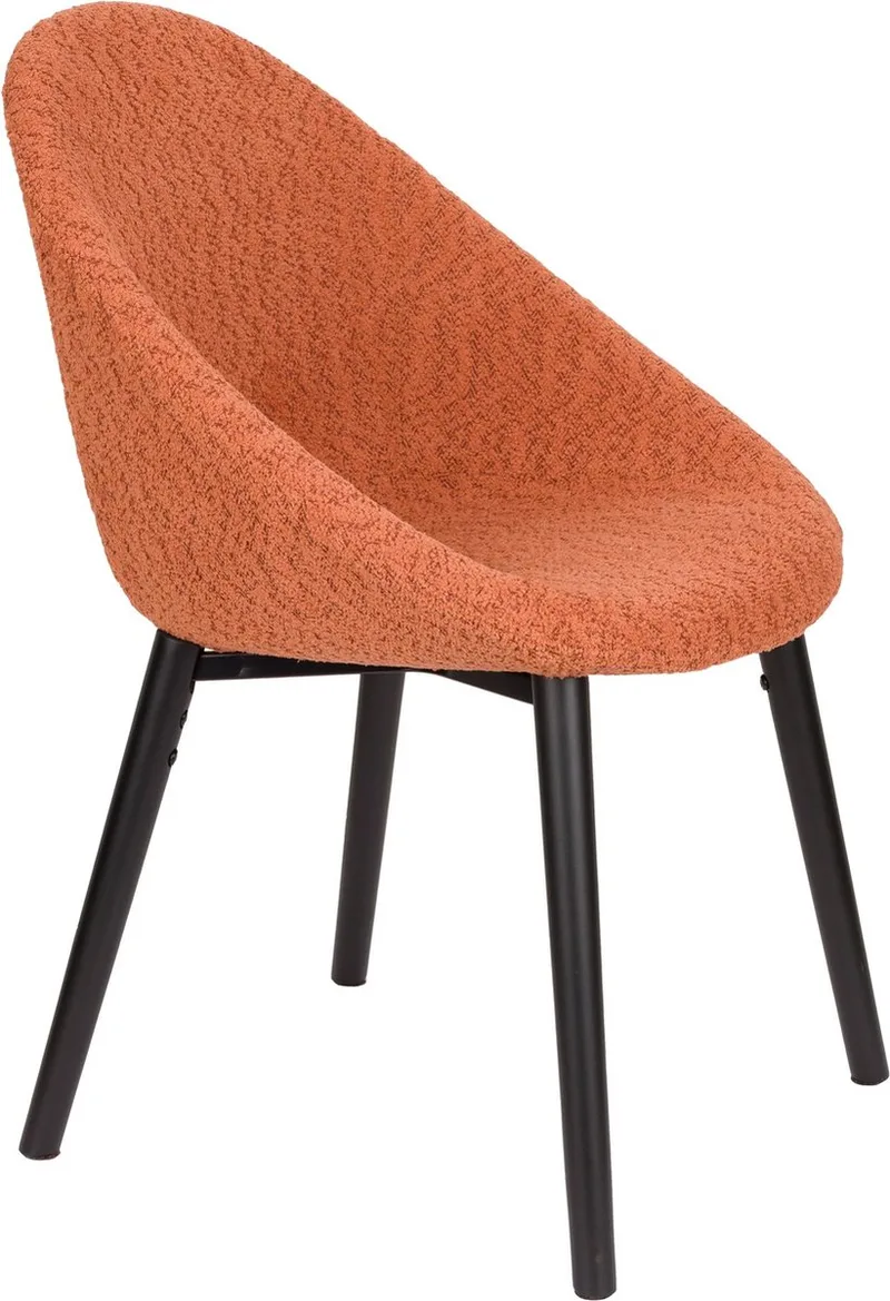 Fenna Eetkamerstoel Terra van Dutchbone in Rood – productfoto