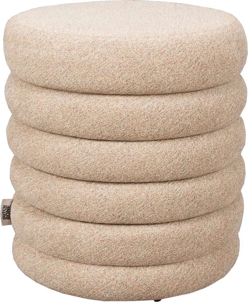 Fern Poef van Dutchbone in Beige – productfoto