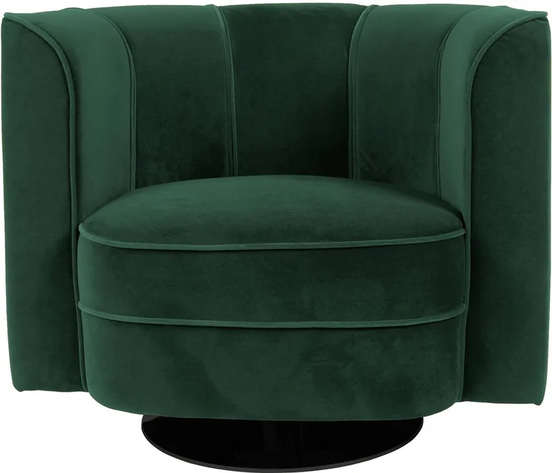 Flower Loungestoel de Dutchbone en Groen – photo du produit