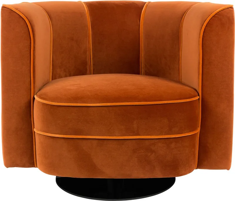 Flower Loungestoel von Dutchbone in Oranje – Produktfoto